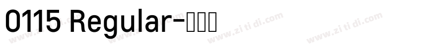 0115 Regular字体转换
